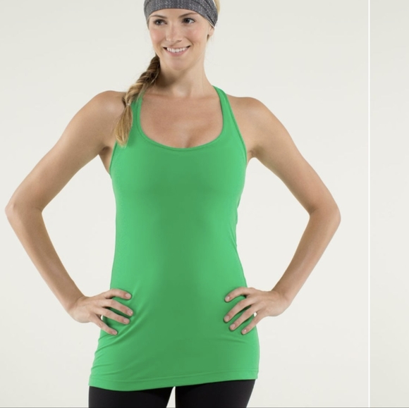 lululemon athletica Tops - Lululemon Cool Racerback Green Bean like new